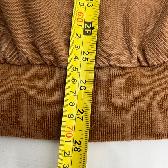 Cornerstone Mens XL Bomber Jacket Brown Full Zip Hooded Insulated Workwear - Picture 10 of 11